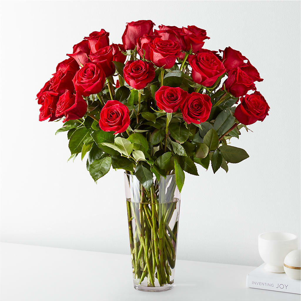 Long Stem Red Rose Bouquet – Whittier Blossom Shop, Whittier CA