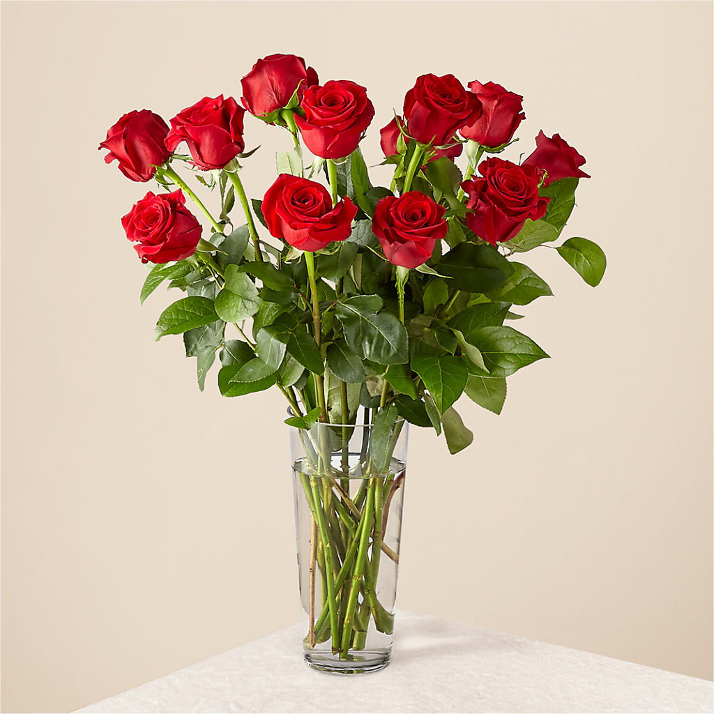 Long Stem Red Rose Bouquet – Whittier Blossom Shop, Whittier CA