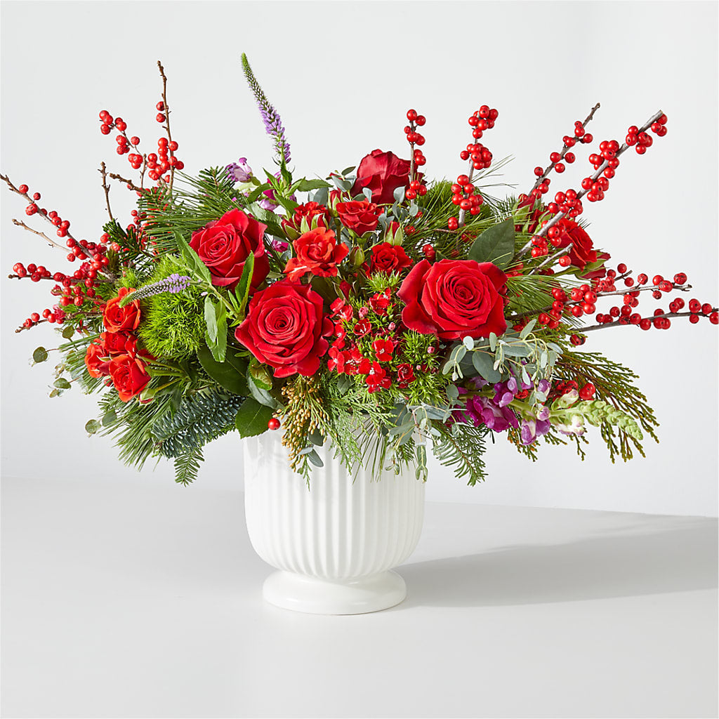 Big Red Bow Bouquet – Whittier Blossom Shop, Whittier CA