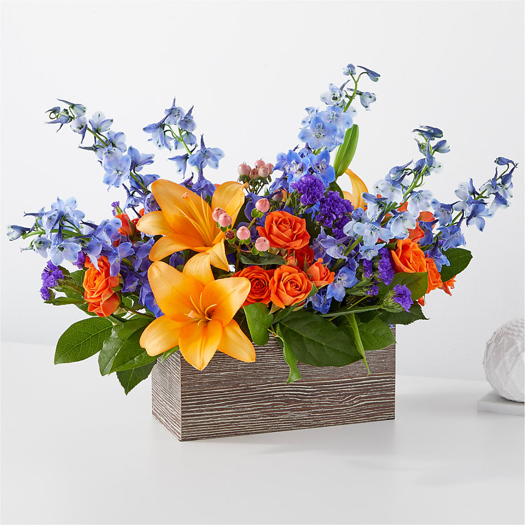 Radiant Citrus Box Bouquet – Whittier Blossom Shop, Whittier CA