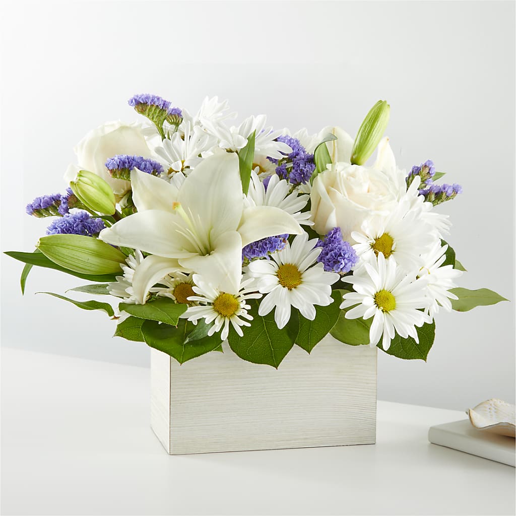 Beyond Blue Box Bouquet – Whittier Blossom Shop, Whittier CA