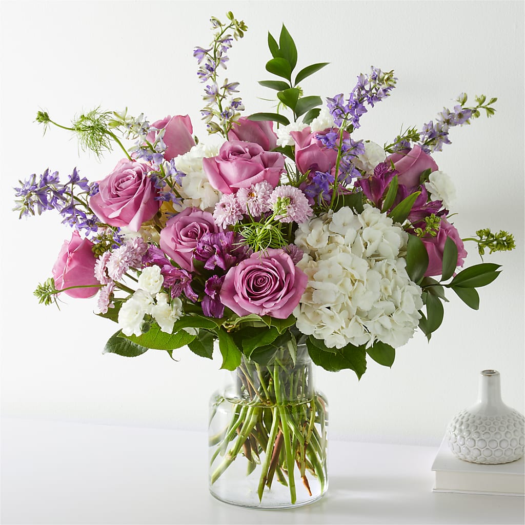Violet Caress Bouquet – Whittier Blossom Shop, Whittier CA