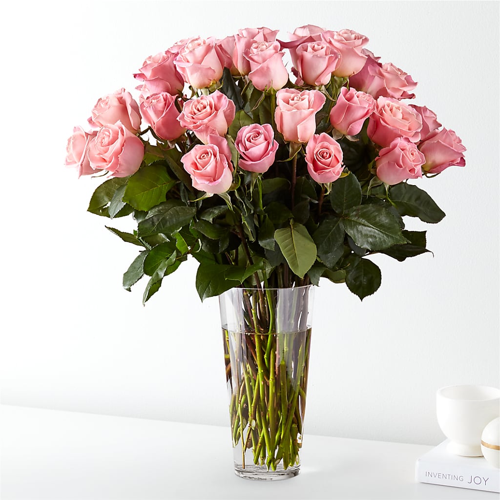 Long Stem Pink Rose Bouquet – Whittier Blossom Shop, Whittier CA