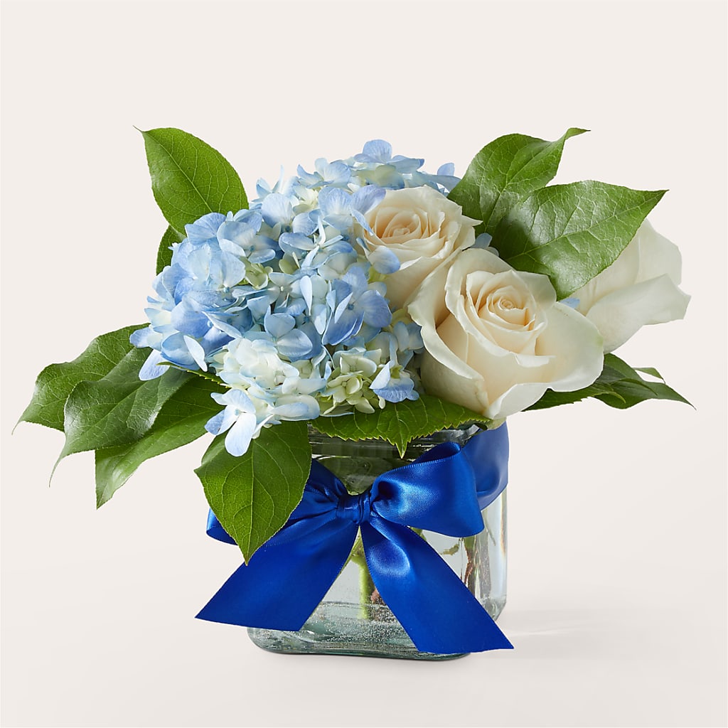 Sky Blue Delight Bouquet – Whittier Blossom Shop, Whittier CA