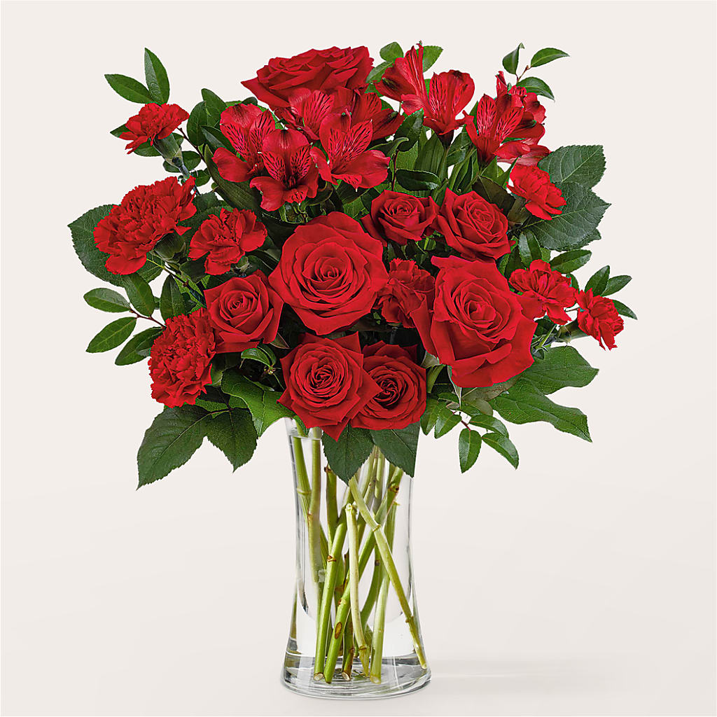 Brilliant Ruby Bouquet – Whittier Blossom Shop, Whittier CA