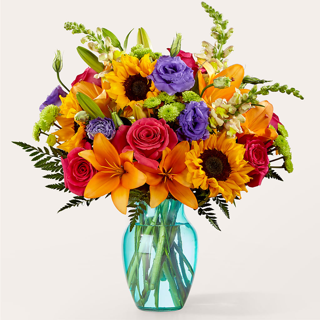Double Rainbow Bouquet – Whittier Blossom Shop, Whittier CA