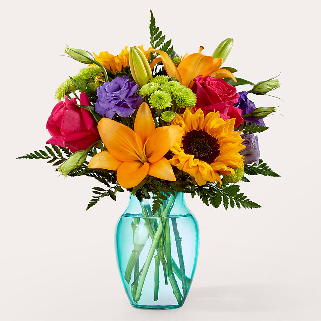 Double Rainbow Bouquet – Whittier Blossom Shop, Whittier CA