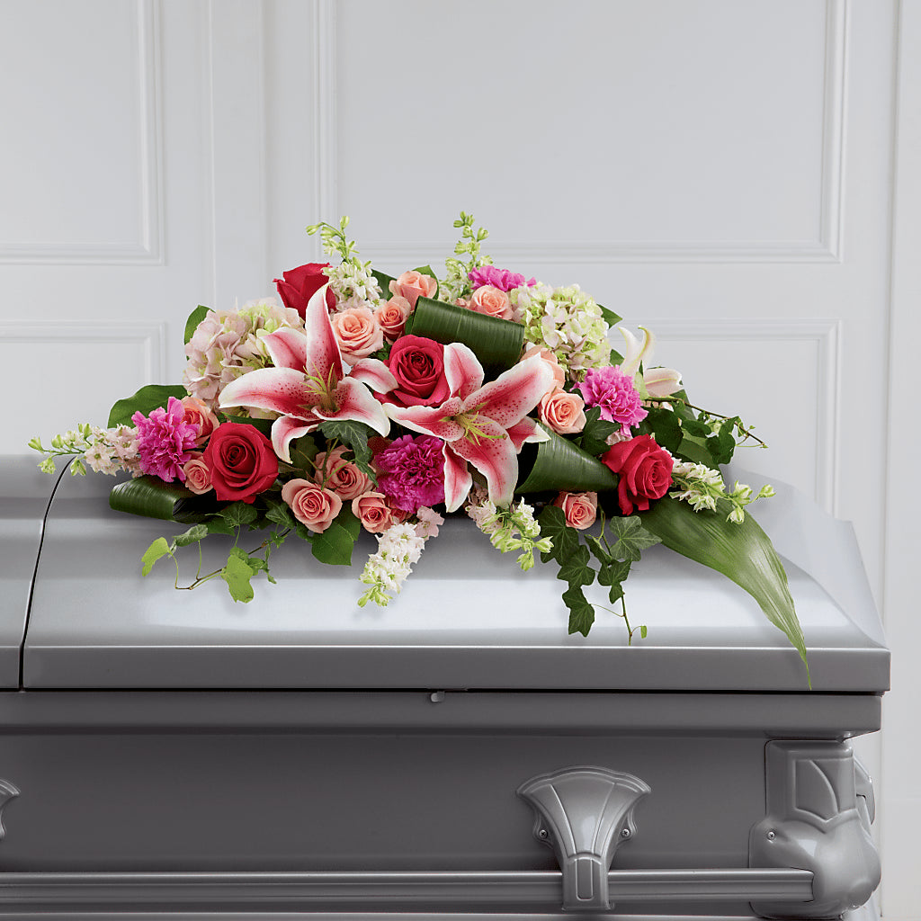 Splendid Grace Casket Spray – Whittier Blossom Shop, Whittier CA