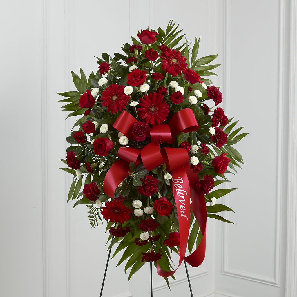 Treasured Memories Standing Spray – Whittier Blossom Shop, Whittier CA
