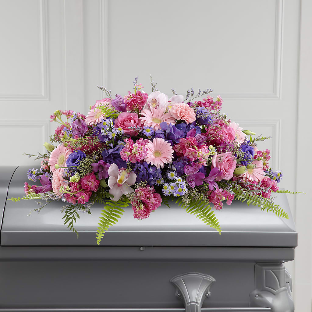 Glorious Garden Casket Spray – Whittier Blossom Shop, Whittier CA