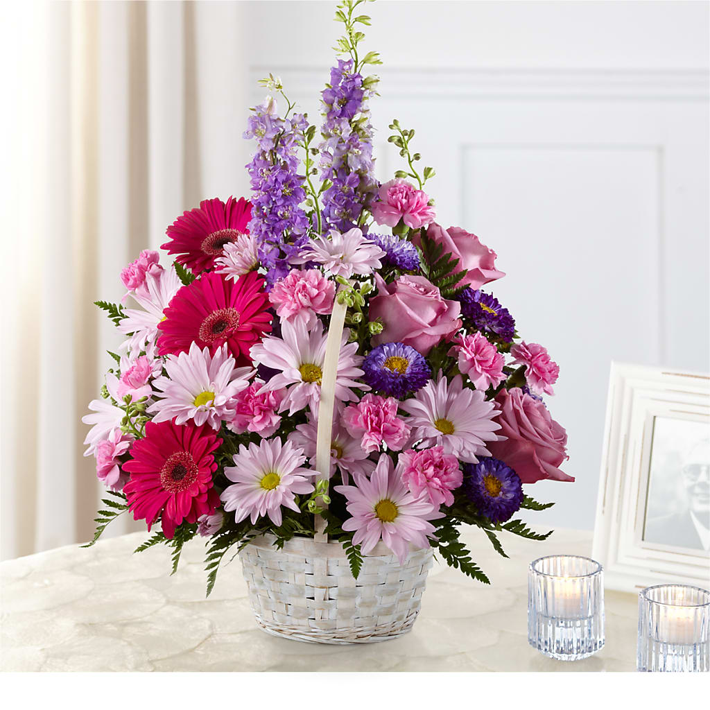 Pastel Peace Basket – Whittier Blossom Shop, Whittier CA