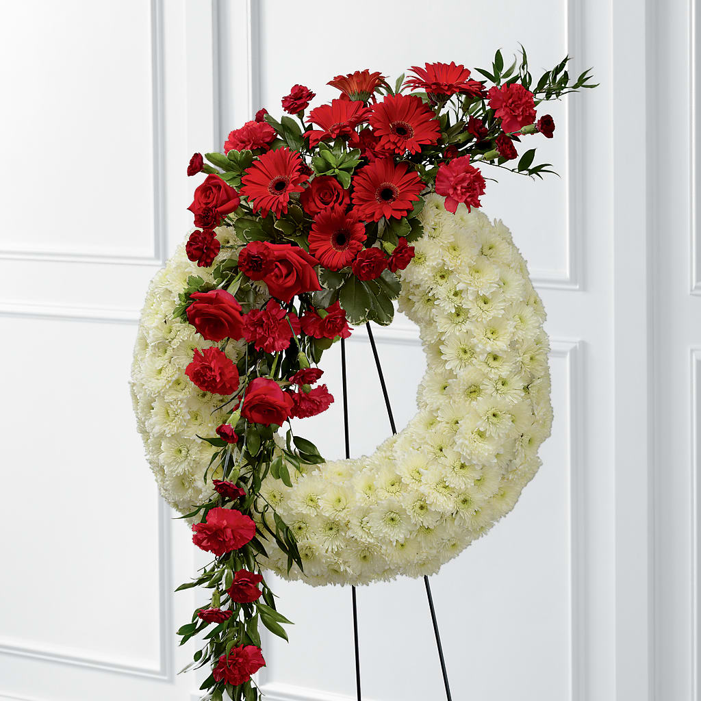 Graceful Tribute Wreath – Whittier Blossom Shop, Whittier CA