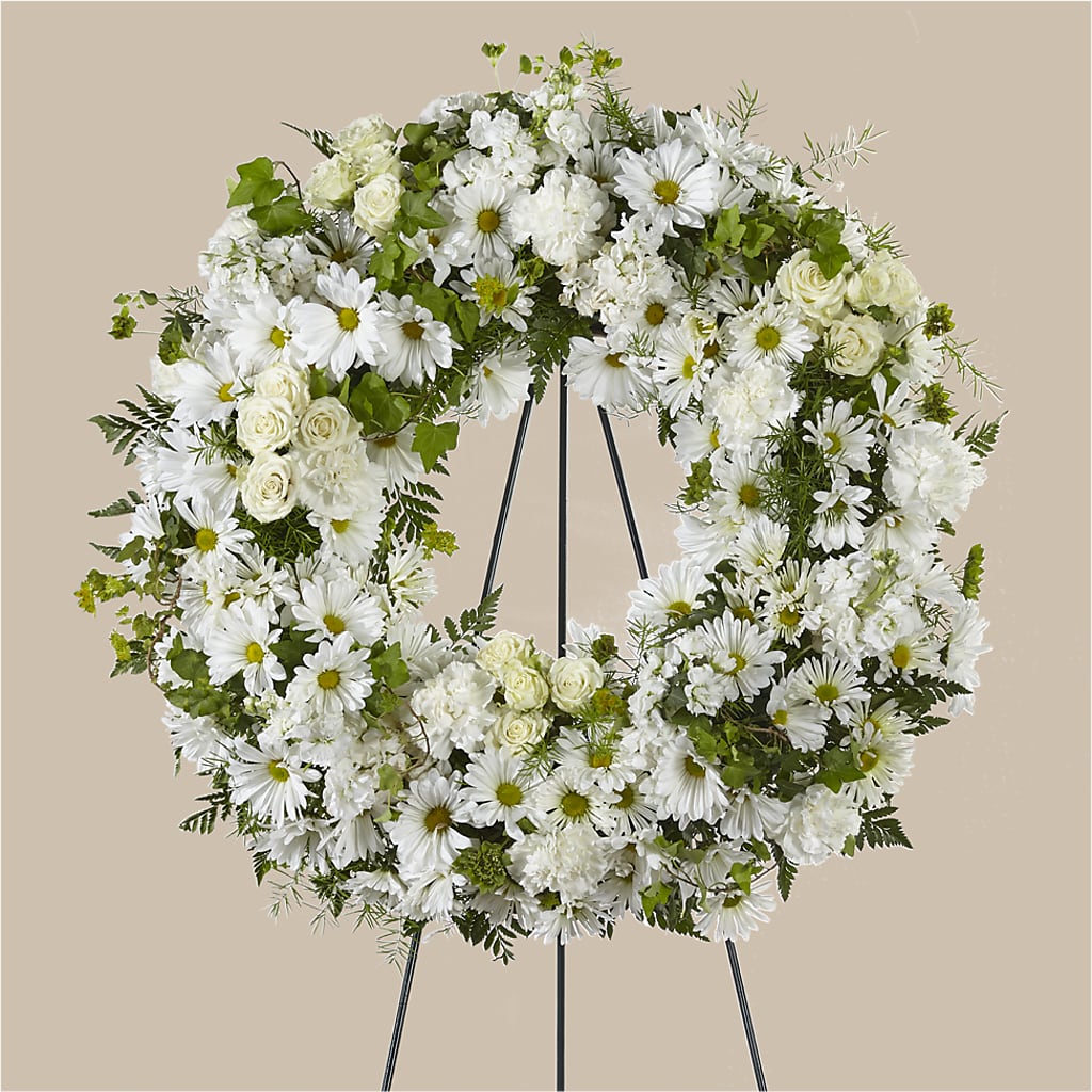 Faithful Wishes Wreath – Whittier Blossom Shop, Whittier CA
