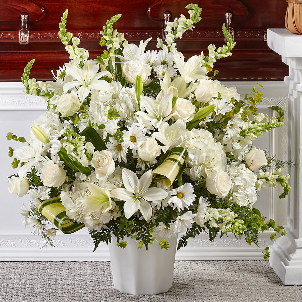 Thoughts of Tranquility Floor Basket – Whittier Blossom Shop, Whittier CA