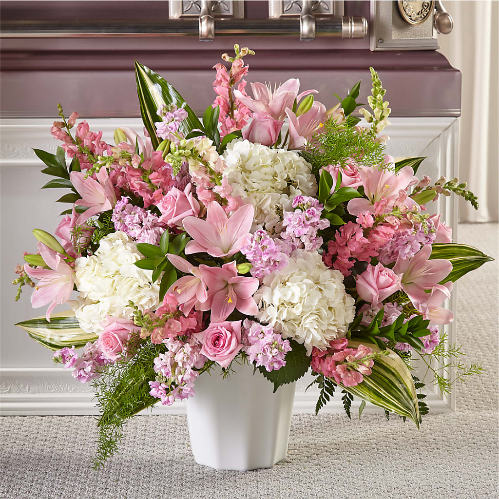 Simply Serene Floor Basket – Whittier Blossom Shop, Whittier CA