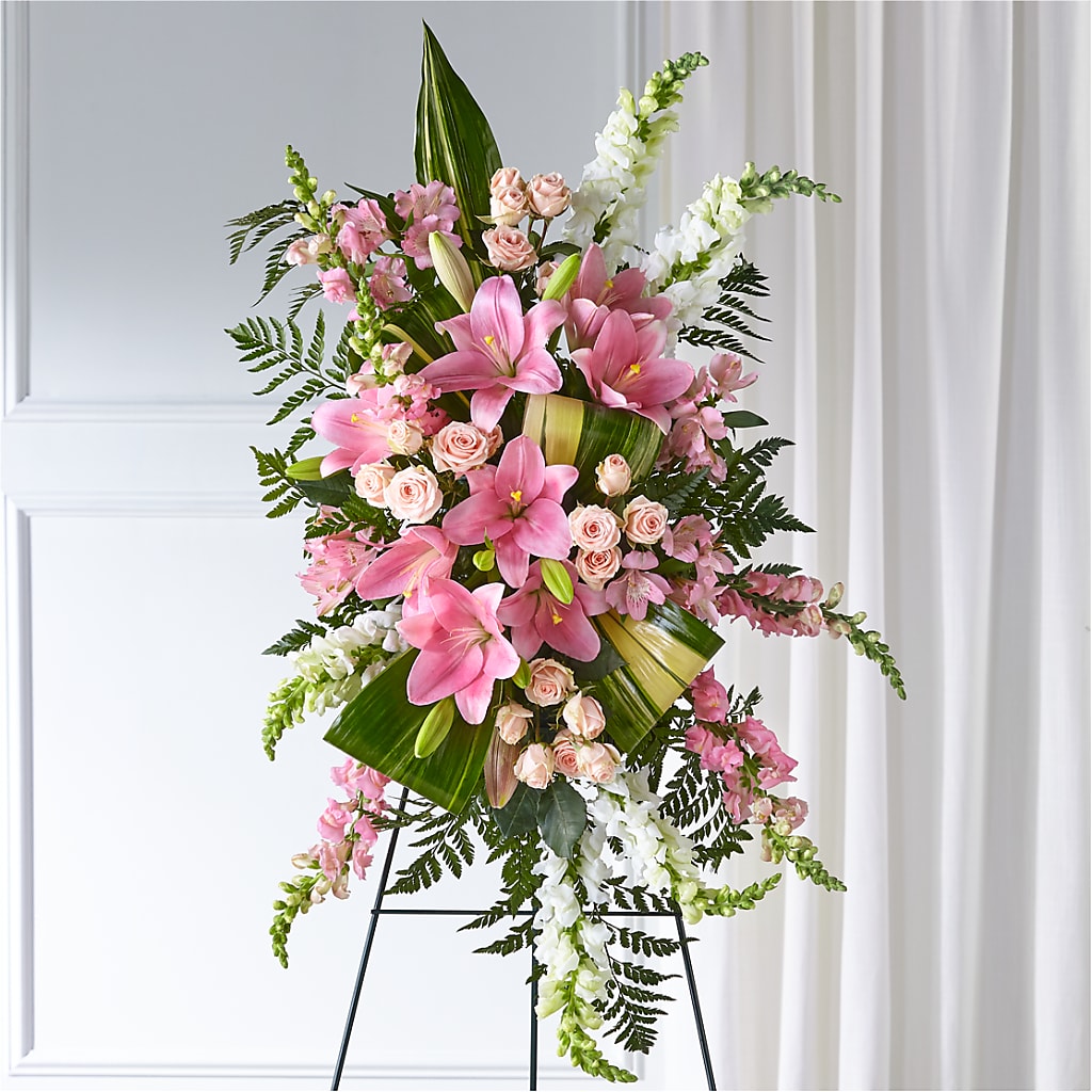 Elegant Embrace Standing Spray – Whittier Blossom Shop, Whittier CA