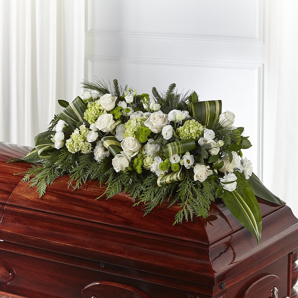 Hopeful Gesture Casket Spray – Whittier Blossom Shop, Whittier CA