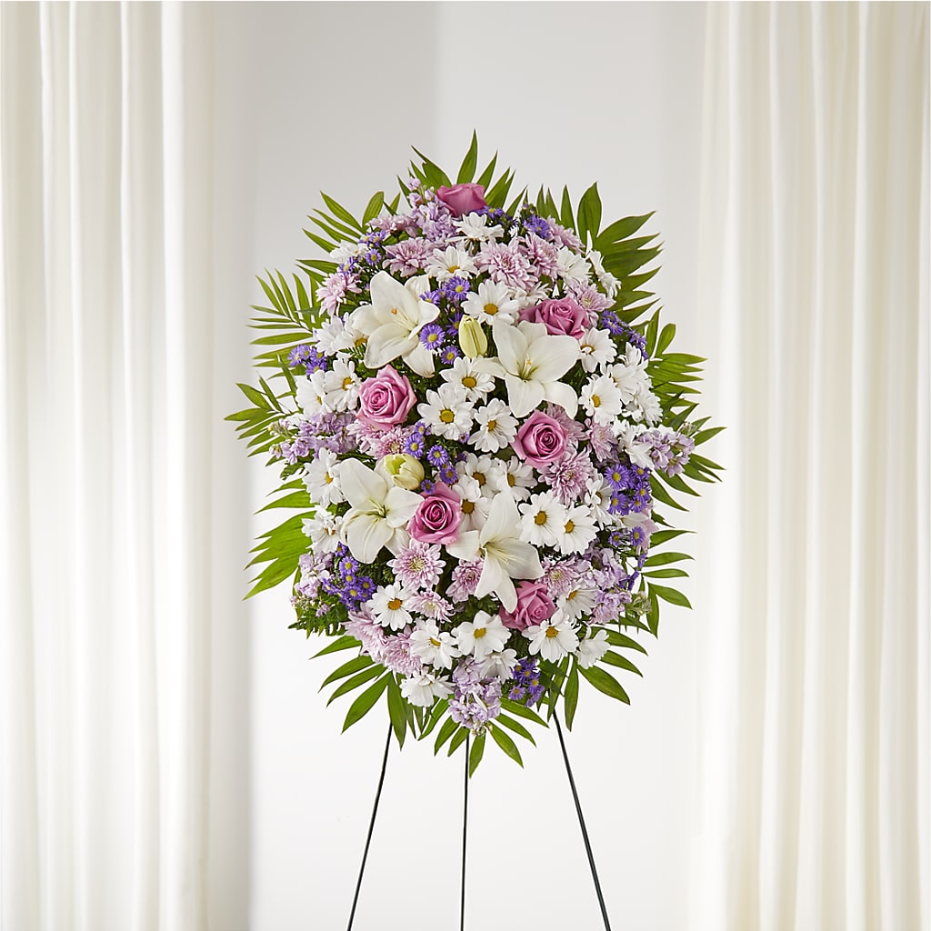 Surrounded by Love Standing Spray – Whittier Blossom Shop, Whittier CA
