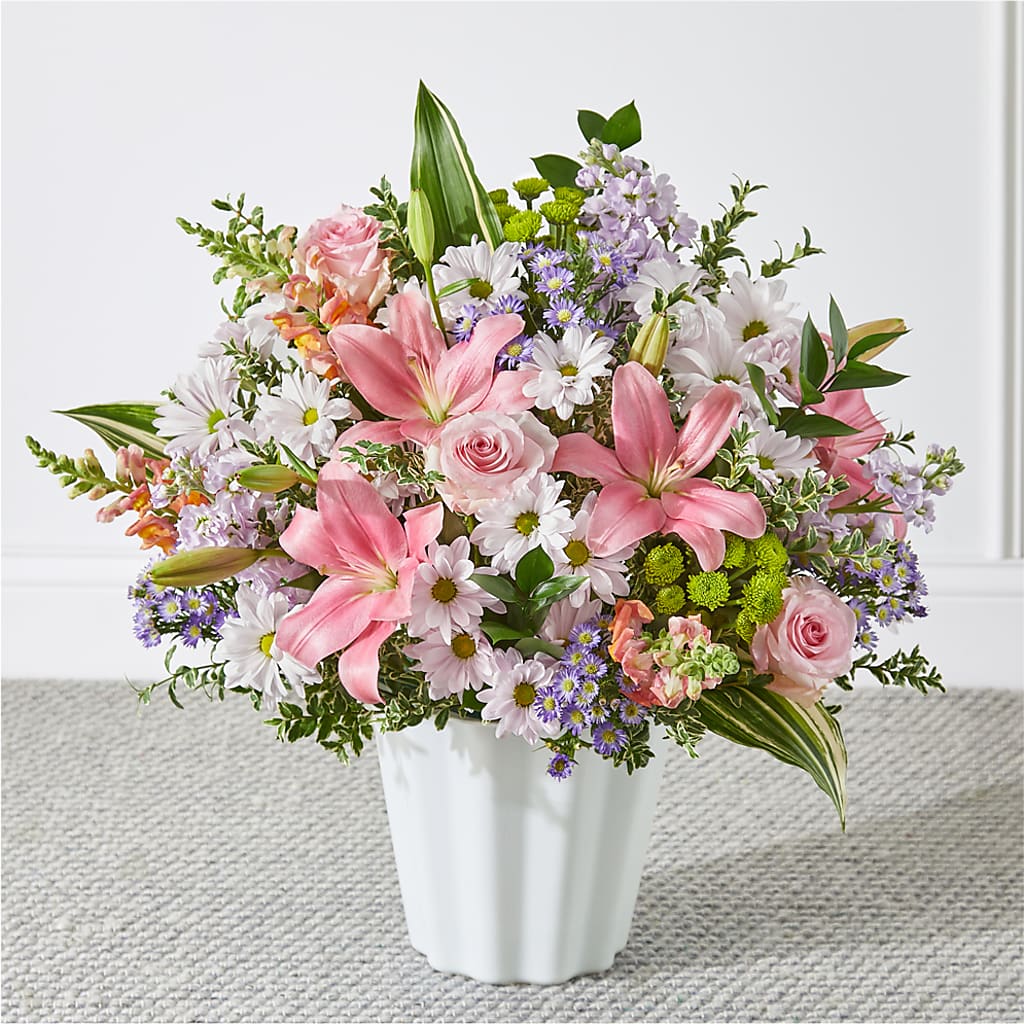 Abundant Compassion Floor Basket – Whittier Blossom Shop, Whittier CA
