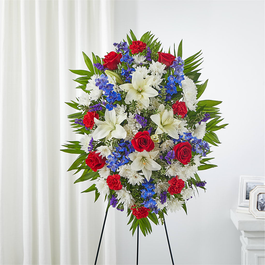 Cherished Service Standing Spray – Whittier Blossom Shop, Whittier CA