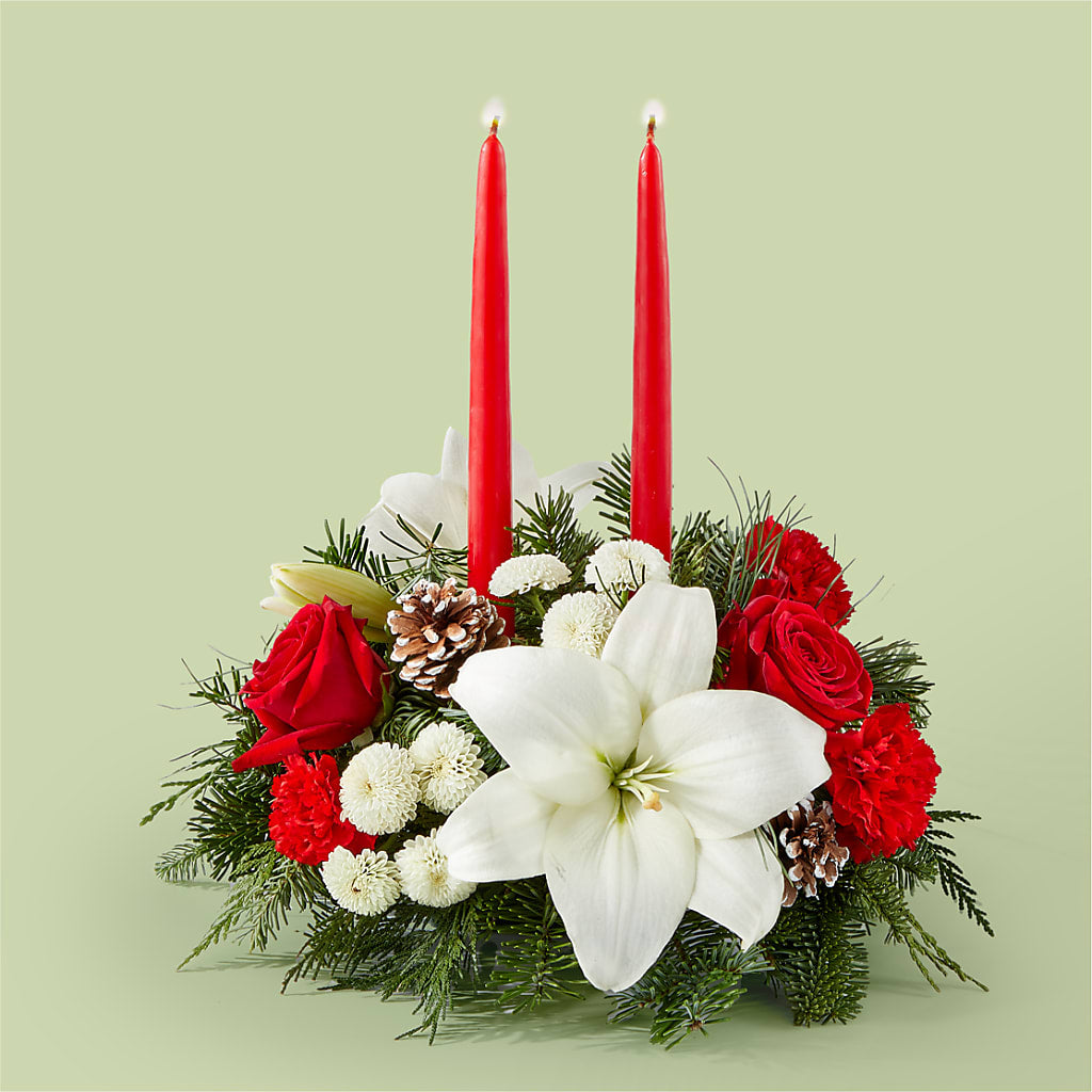Seasonal Festivities Centerpiece – Whittier Blossom Shop, Whittier CA