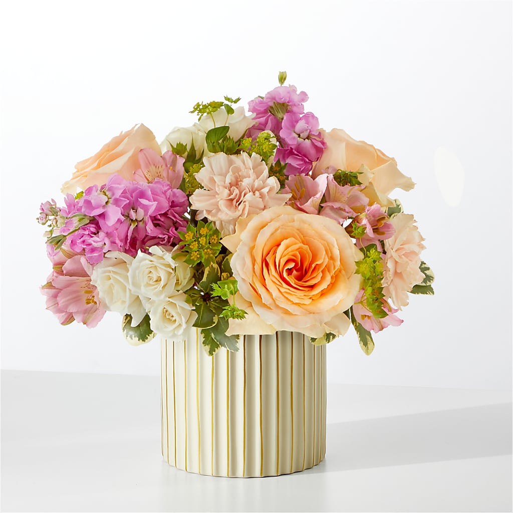 Paradise Bouquet with Ivory Vase – Whittier Blossom Shop, Whittier CA