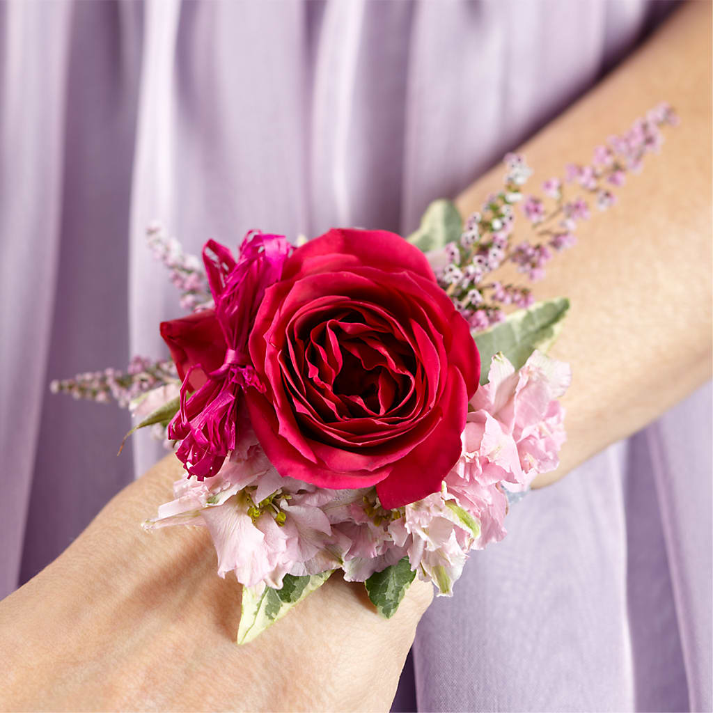 Rose Charm Corsage – Whittier Blossom Shop, Whittier CA