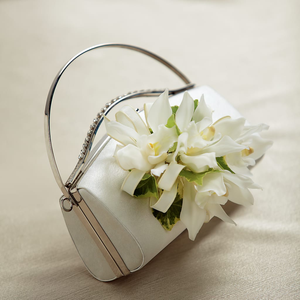 White Purse Decor – Whittier Blossom Shop, Whittier CA
