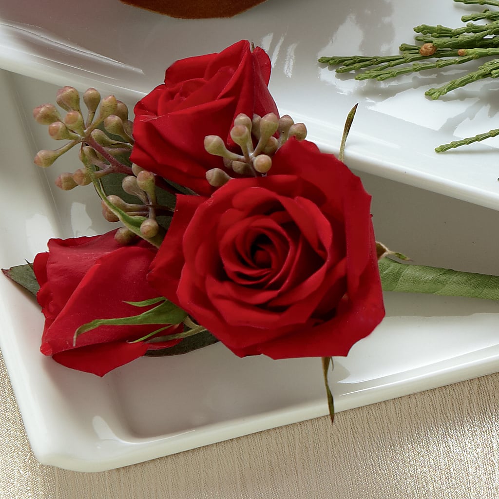 Red Spray Rose Boutonniere – Whittier Blossom Shop, Whittier CA