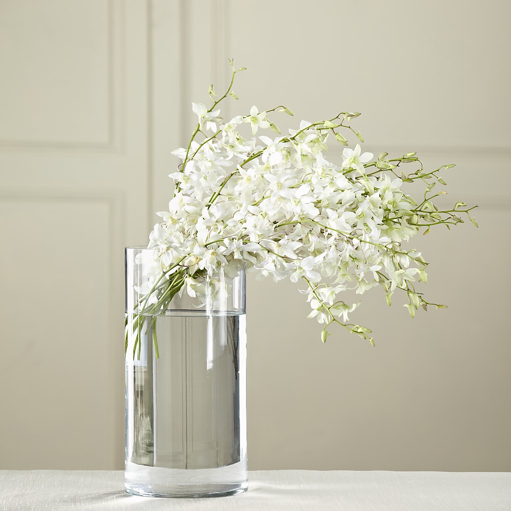 White Dendrobium Bouquet – Whittier Blossom Shop, Whittier CA