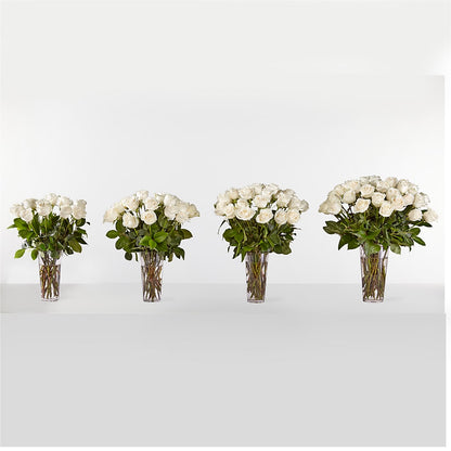 Long Stem White Rose Bouquet –  Whittier Blossom Shop, Whittier CA