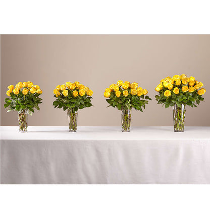 Long Stem Yellow Rose Bouquet –  Whittier Blossom Shop, Whittier CA
