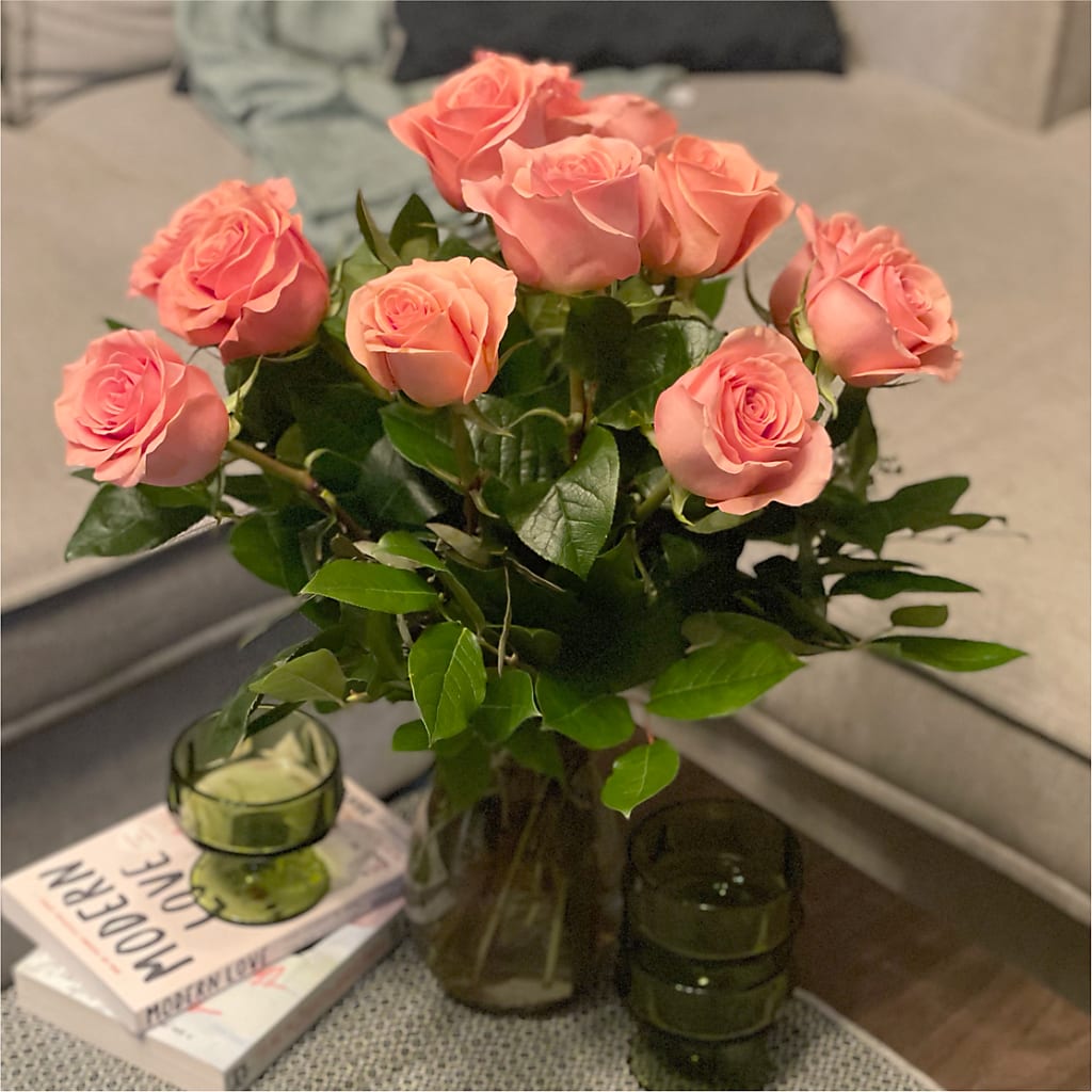 Long Stem Pink Rose Bouquet –  Whittier Blossom Shop, Whittier CA