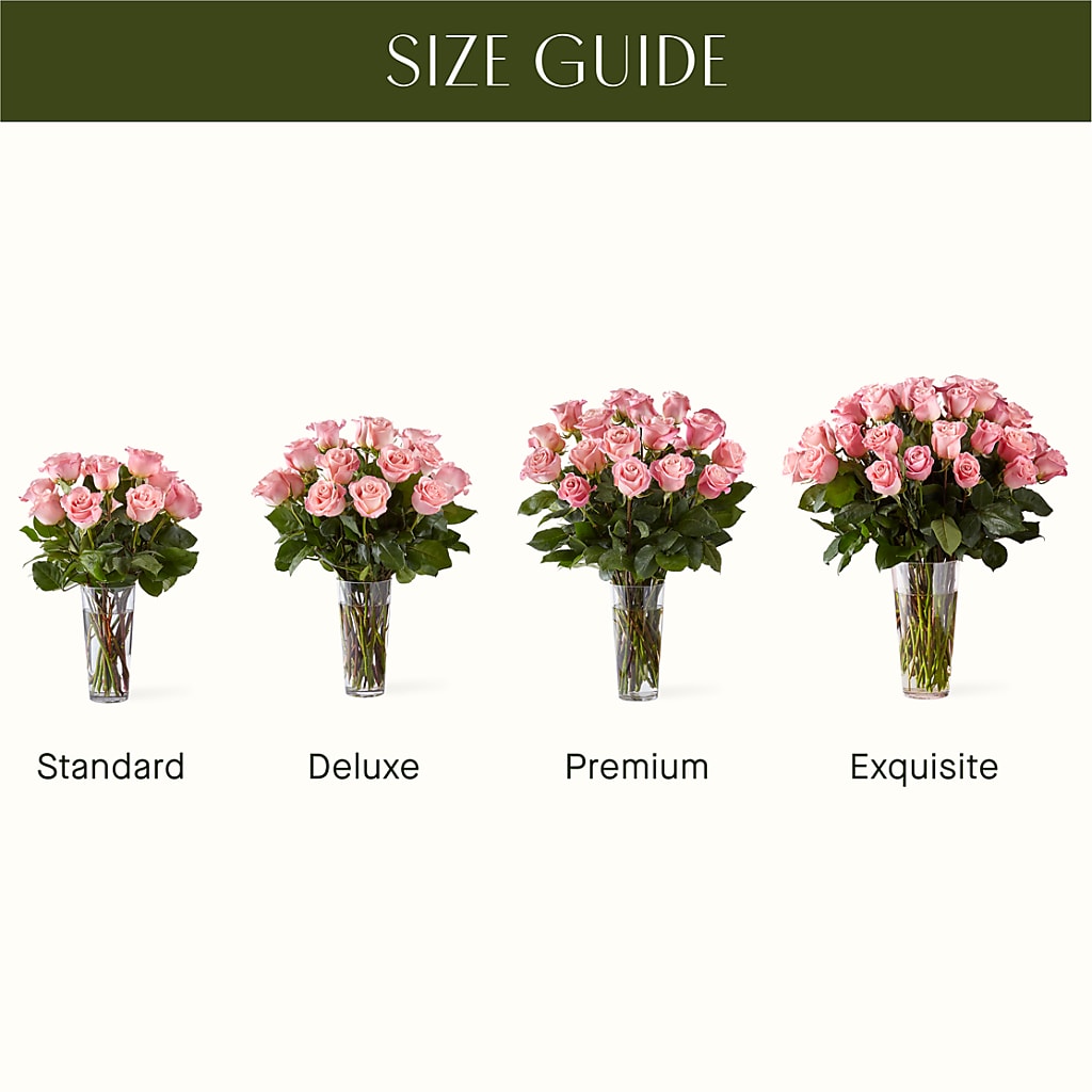 Long Stem Pink Rose Bouquet –  Whittier Blossom Shop, Whittier CA