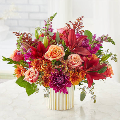 Burgundy Landscape Bouquet –  Whittier Blossom Shop, Whittier CA