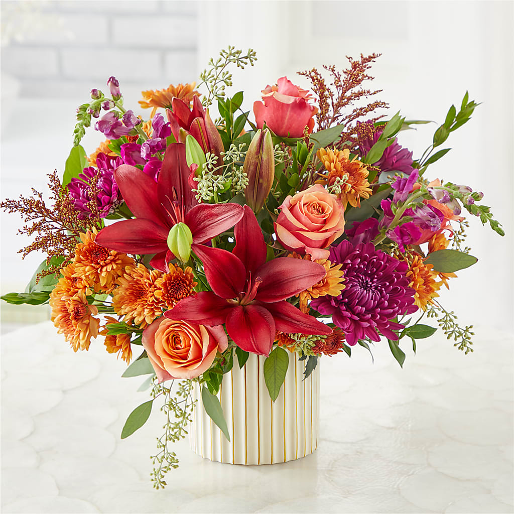 Burgundy Landscape Bouquet –  Whittier Blossom Shop, Whittier CA