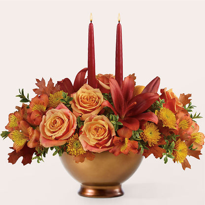 Harvest Table Centerpiece –  Whittier Blossom Shop, Whittier CA