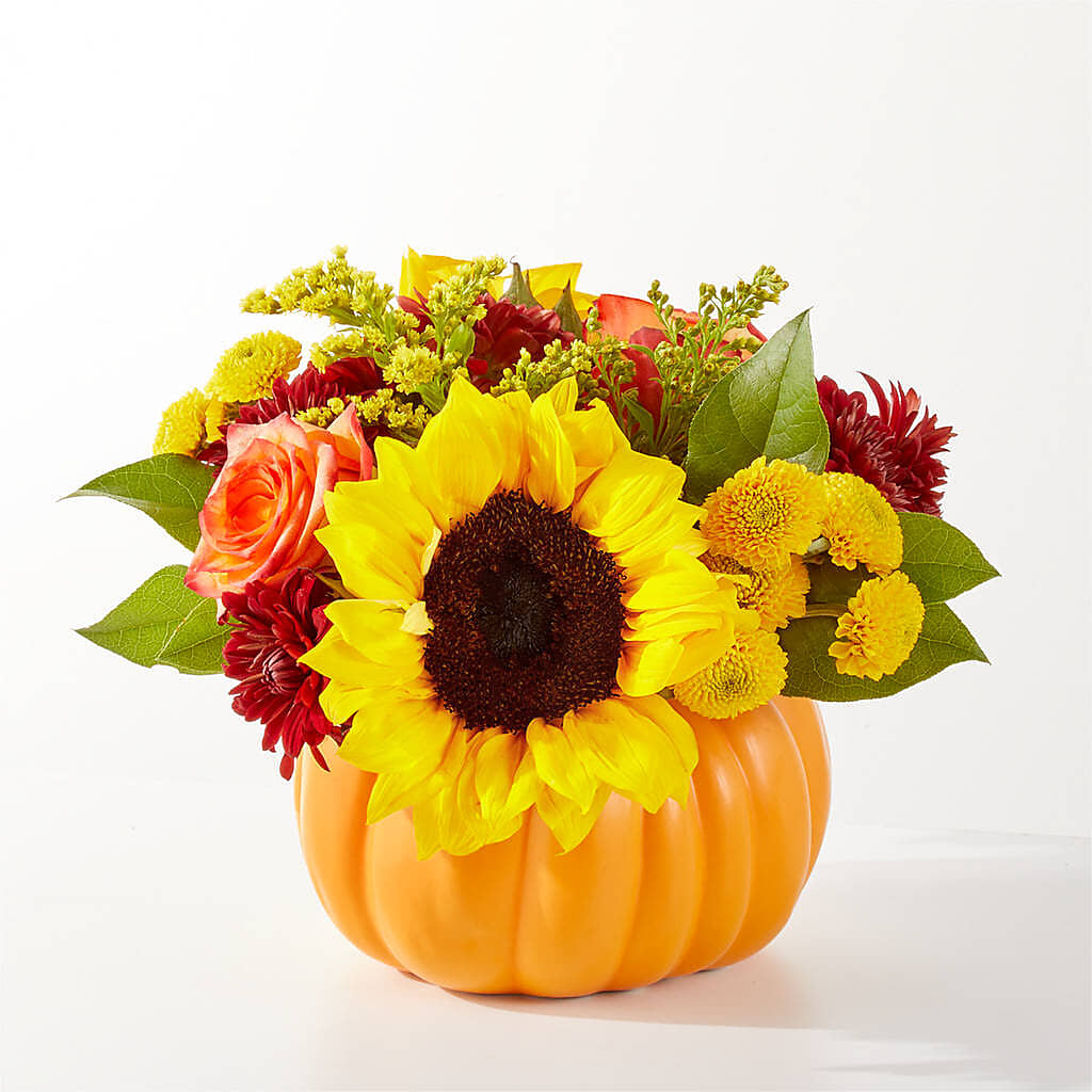 Golden Gourd Pumpkin Bouquet –  Whittier Blossom Shop, Whittier CA