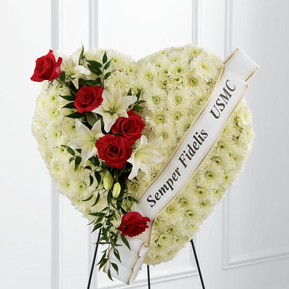 Heartfelt Hero Standing Heart –  Whittier Blossom Shop, Whittier CA