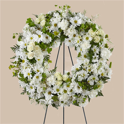 Faithful Wishes Wreath –  Whittier Blossom Shop, Whittier CA