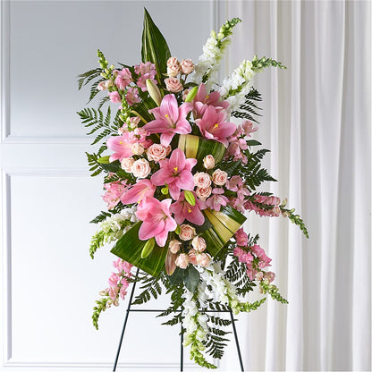 Elegant Embrace Standing Spray –  Whittier Blossom Shop, Whittier CA