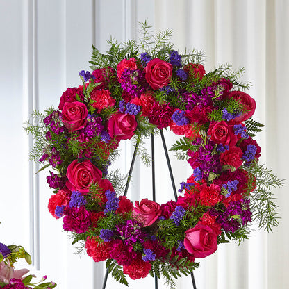 Calming Colors Wreath –  Whittier Blossom Shop, Whittier CA