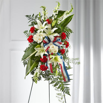 Stars of Life Standing Spray –  Whittier Blossom Shop, Whittier CA