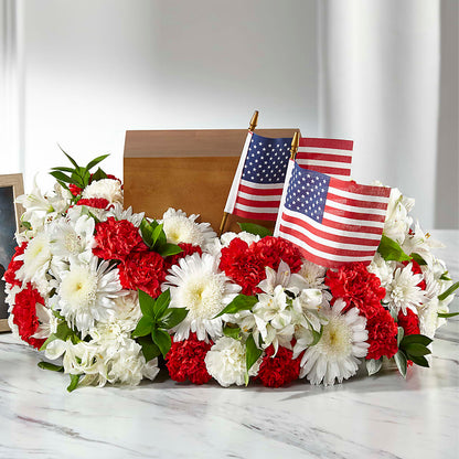 Spirit of Patriotism Cremation Adornment –  Whittier Blossom Shop, Whittier CA