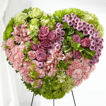 Heartwarming Standing Heart –  Whittier Blossom Shop, Whittier CA