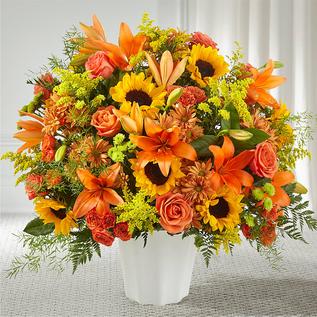 Harvest Thoughts Floor Basket –  Whittier Blossom Shop, Whittier CA