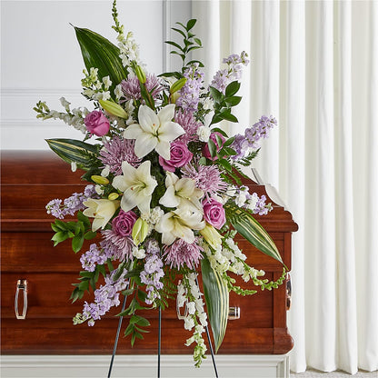 Grateful Hearts Standing Spray –  Whittier Blossom Shop, Whittier CA