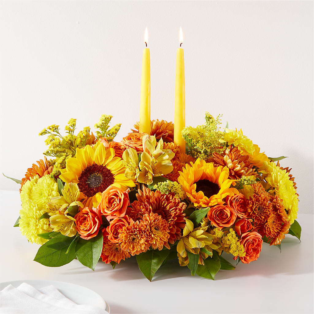 Autumn Harmony Centerpiece –  Whittier Blossom Shop, Whittier CA
