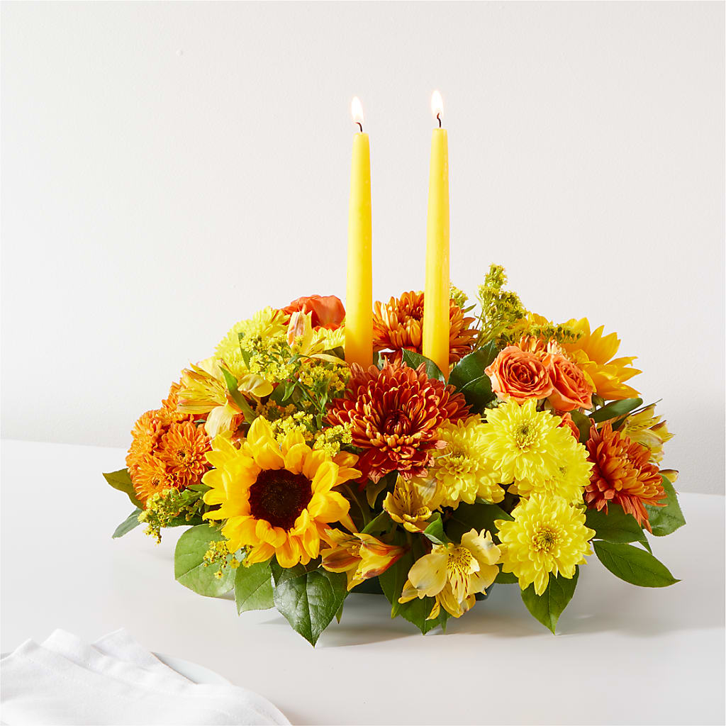 Autumn Harmony Centerpiece –  Whittier Blossom Shop, Whittier CA