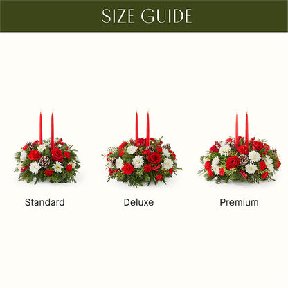 Holiday Soiree Centerpiece –  Whittier Blossom Shop, Whittier CA